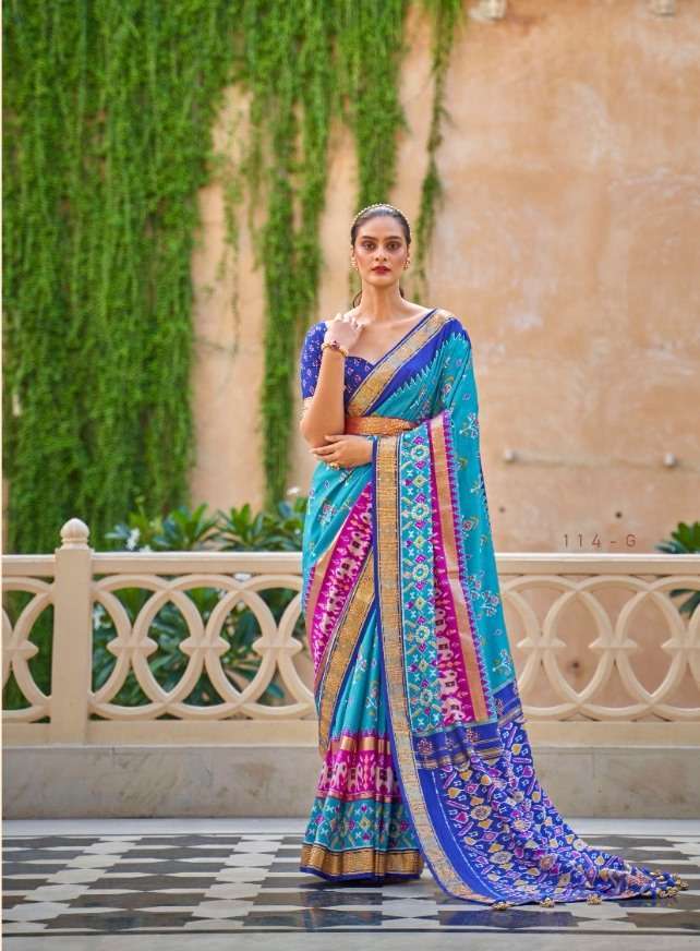 rewaa nandi series 114 patola saree collection