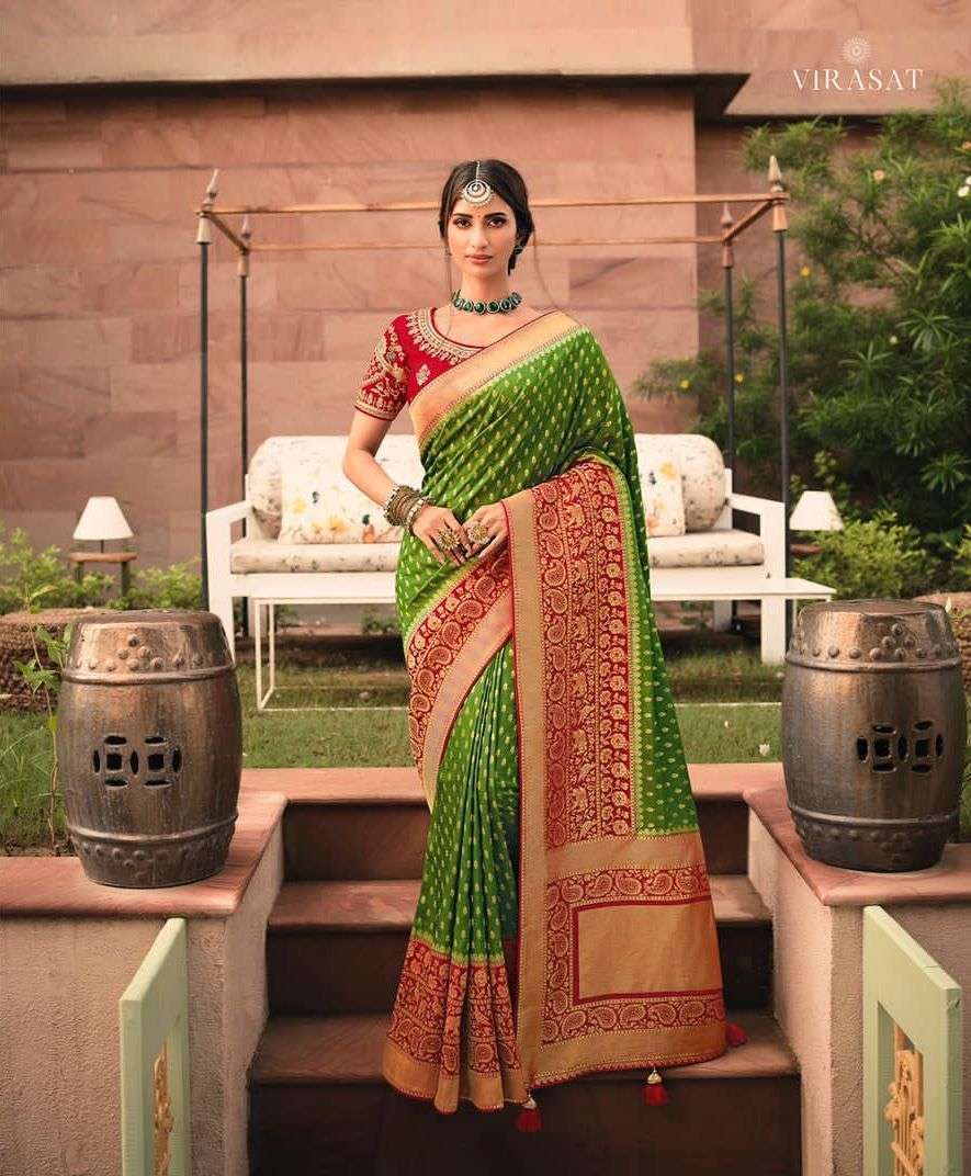 royal virasat vol 45 series 13357-13373 silk fabric saree