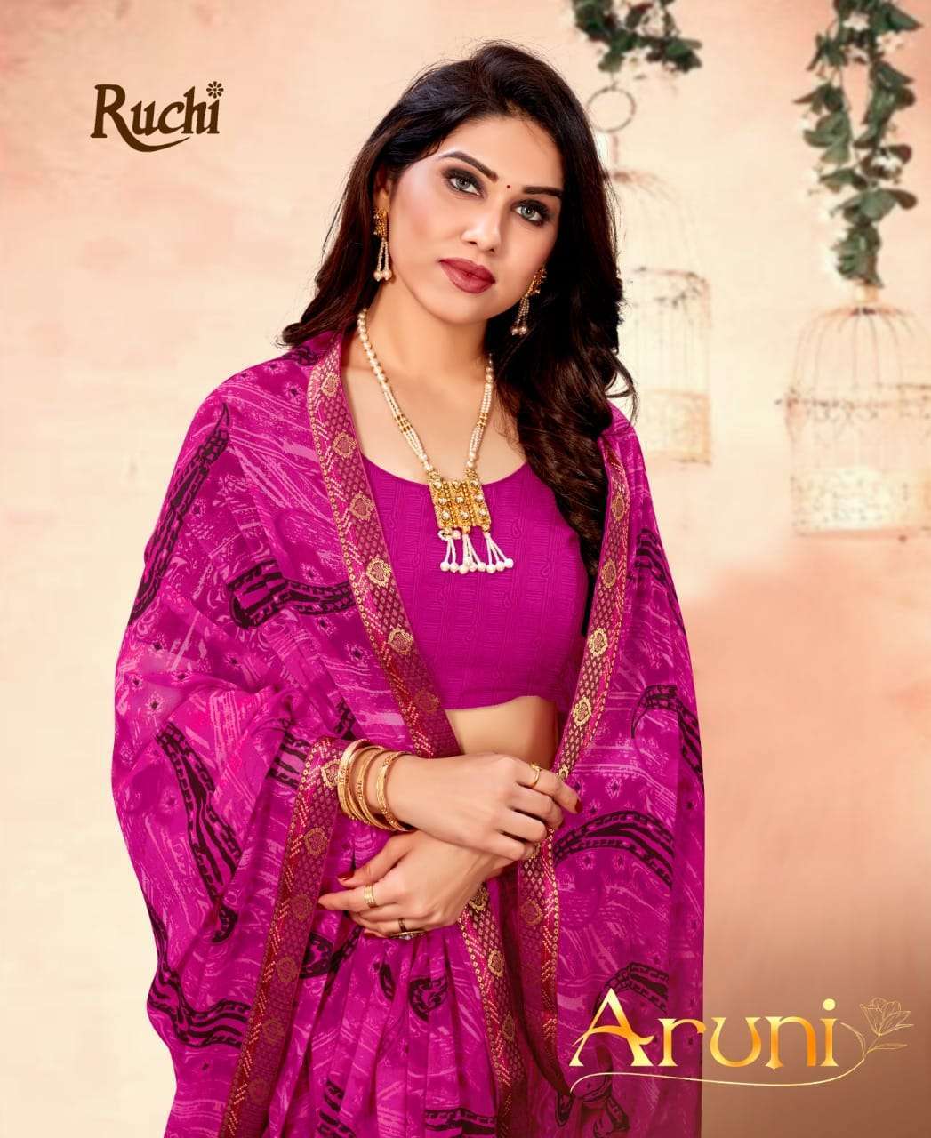 ruchi aruni series 136001-136010 Heavy Georgette saree