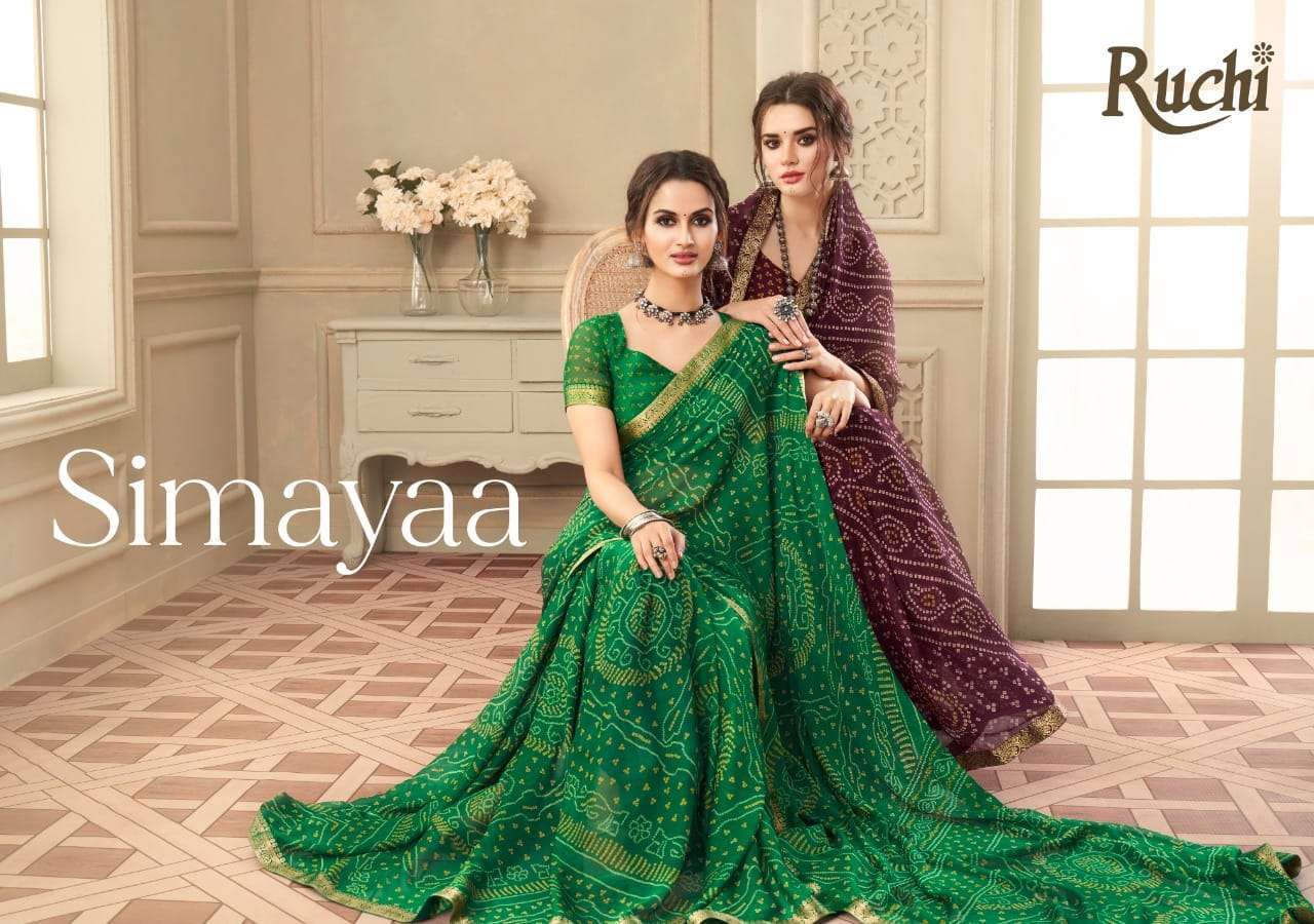 ruchi simayaa vol 7 12901-129110 chiffon saree