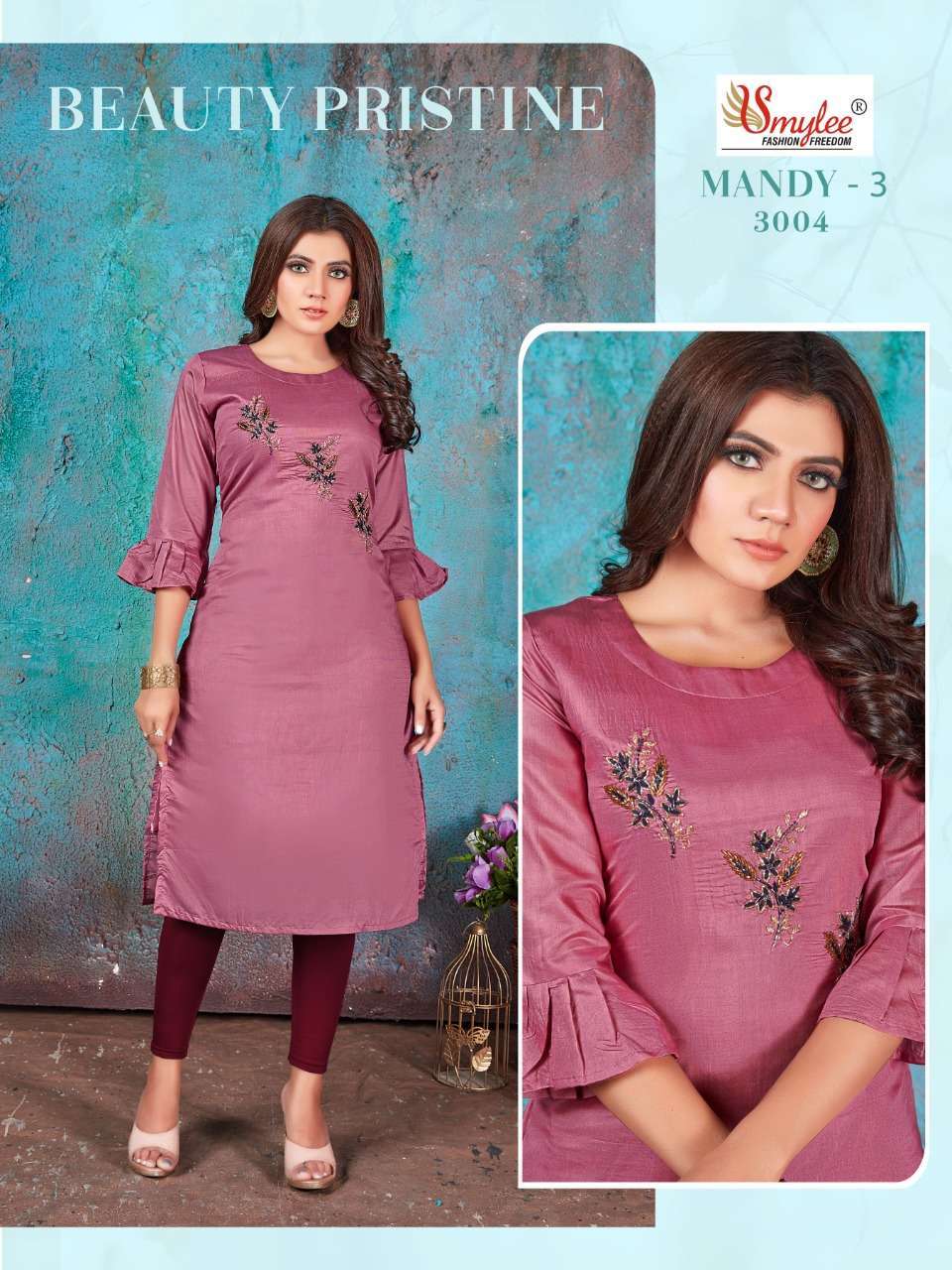 rung mandy vol 3 series 3001-3008 modal silk kurti 