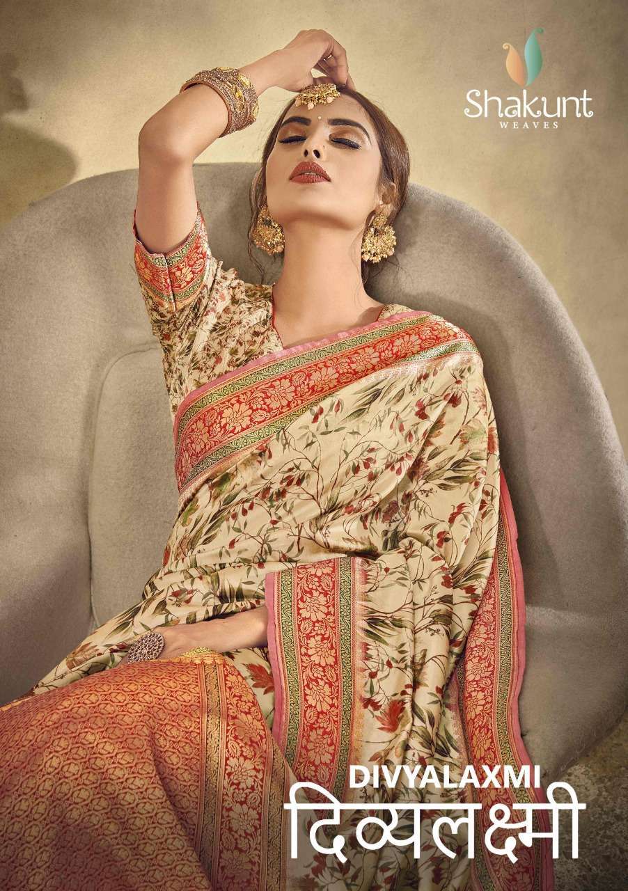 shakunt divyalaxmi series 25400-25405 Silk Digital Print saree