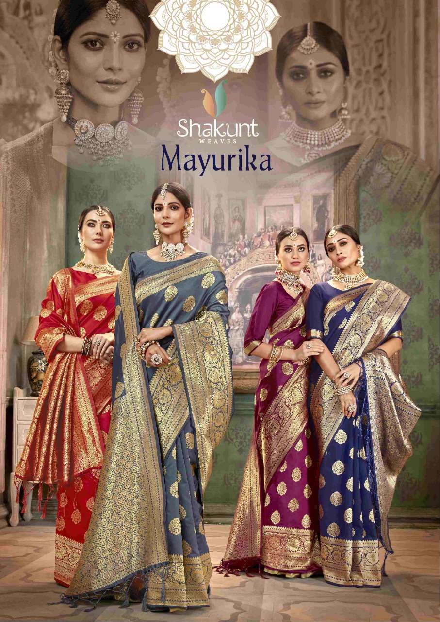 shakunt mayurika series 29031-29038 art silk saree