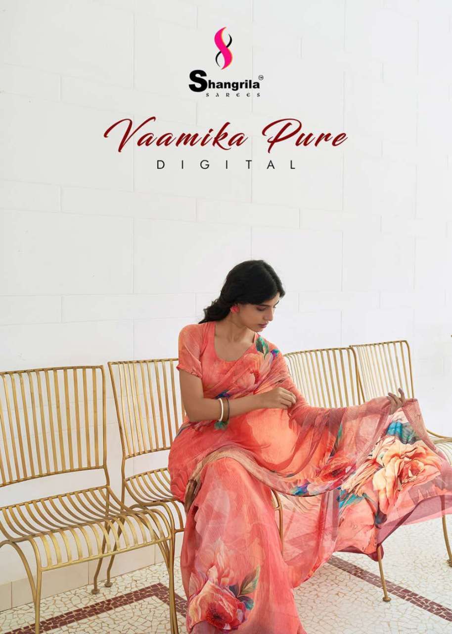 shangrila vaamika pure digital series 70281-70288 Pure Premium Georgette saree