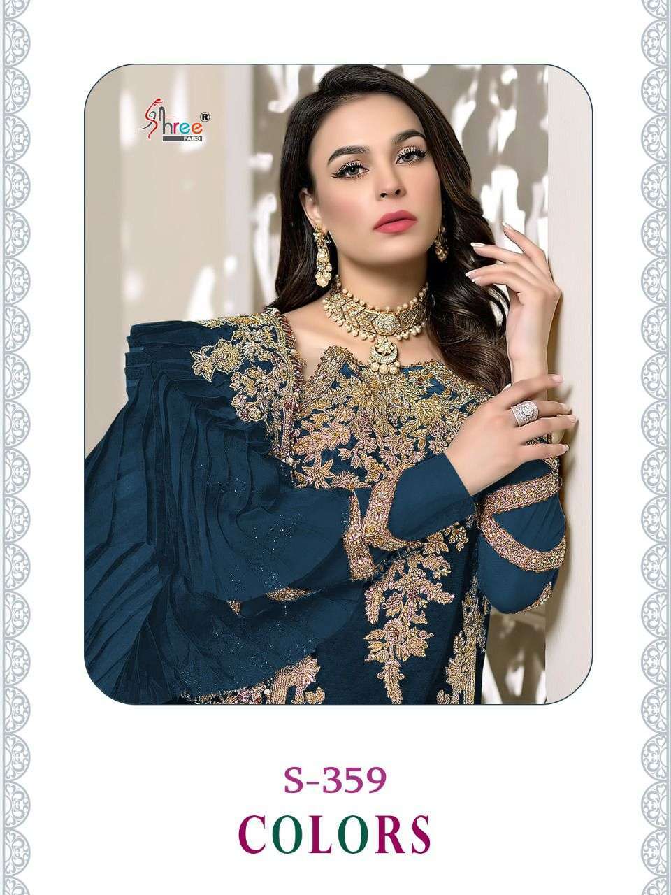 shree fab s-359 colors georgette pakistani suit