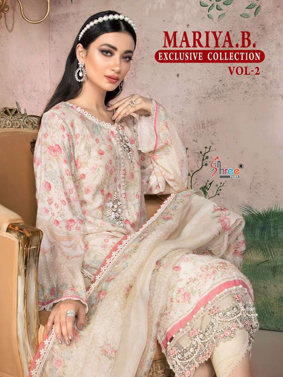 shree fabs maria b exclusive vol 2 series 1965-1970 pure cotton suit 