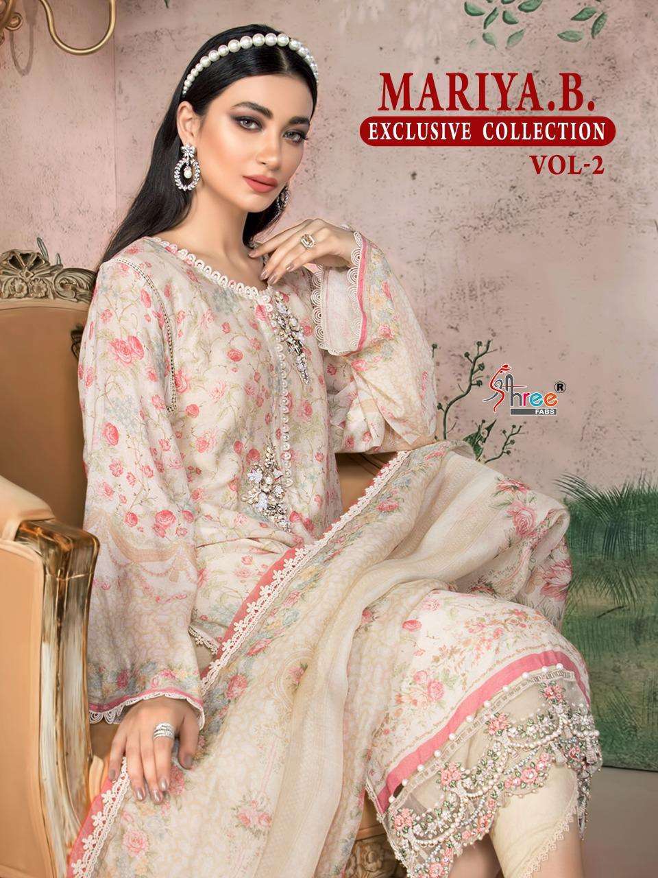 shree fabs mariya b exclusive collection vol 2 series 1965-1970 pure cotton suit 