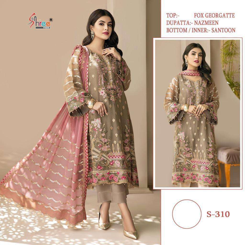 SHREE FABS S-310 DESIGNER FAUX GEORGETTE SUIT 