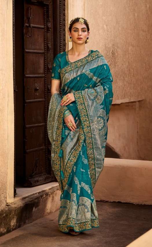 shree mataram bunkari series 2101-2109 silk with weaving saree