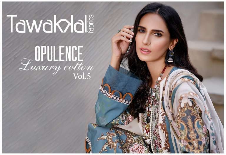 Tawakkal Opulence Luxury Cotton Vol-5 series 5001-5010 pure cotton suit 