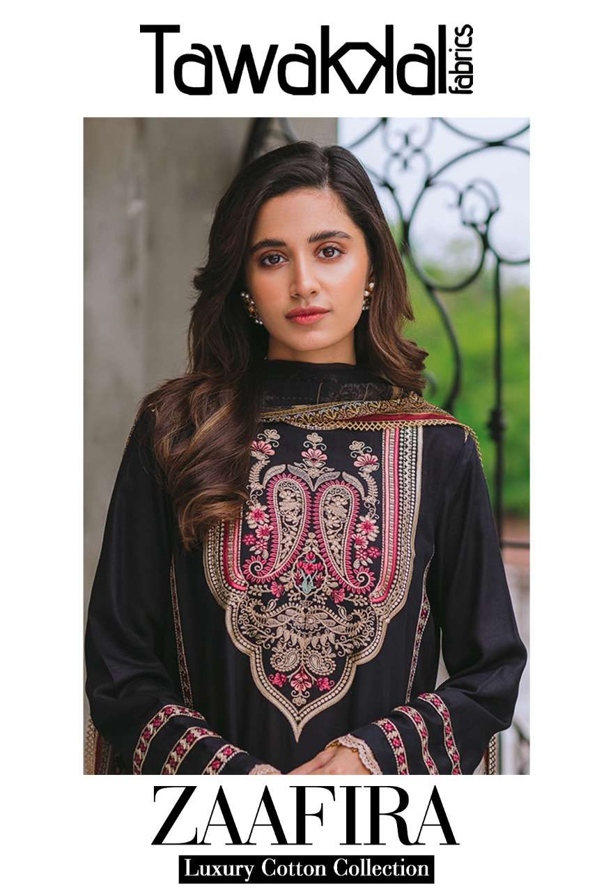 Tawakkal Zaafira Luxury Cotton Collection series 01-10 pure cotton suit 