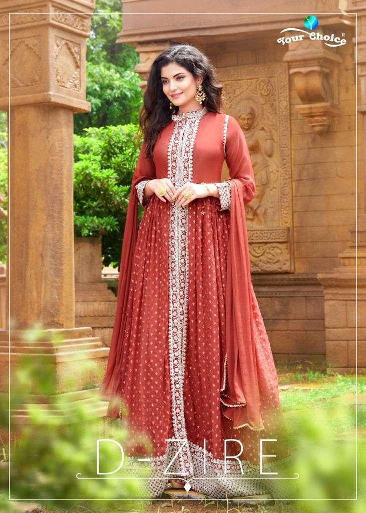 your choice d-zire series 3825-3828 pure georgette suit