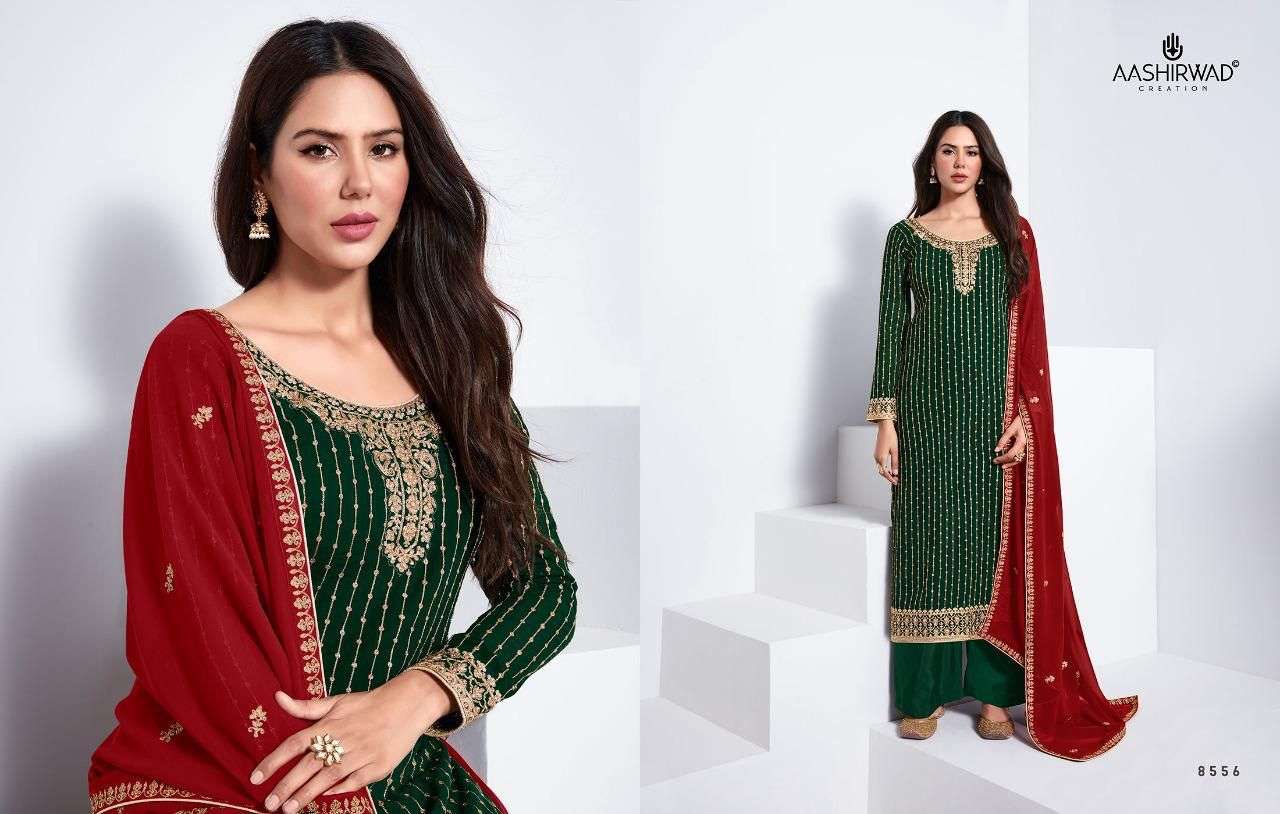 AASHIRWAD SAYLI DESIGNER REAL GEORGETTE SUIT 