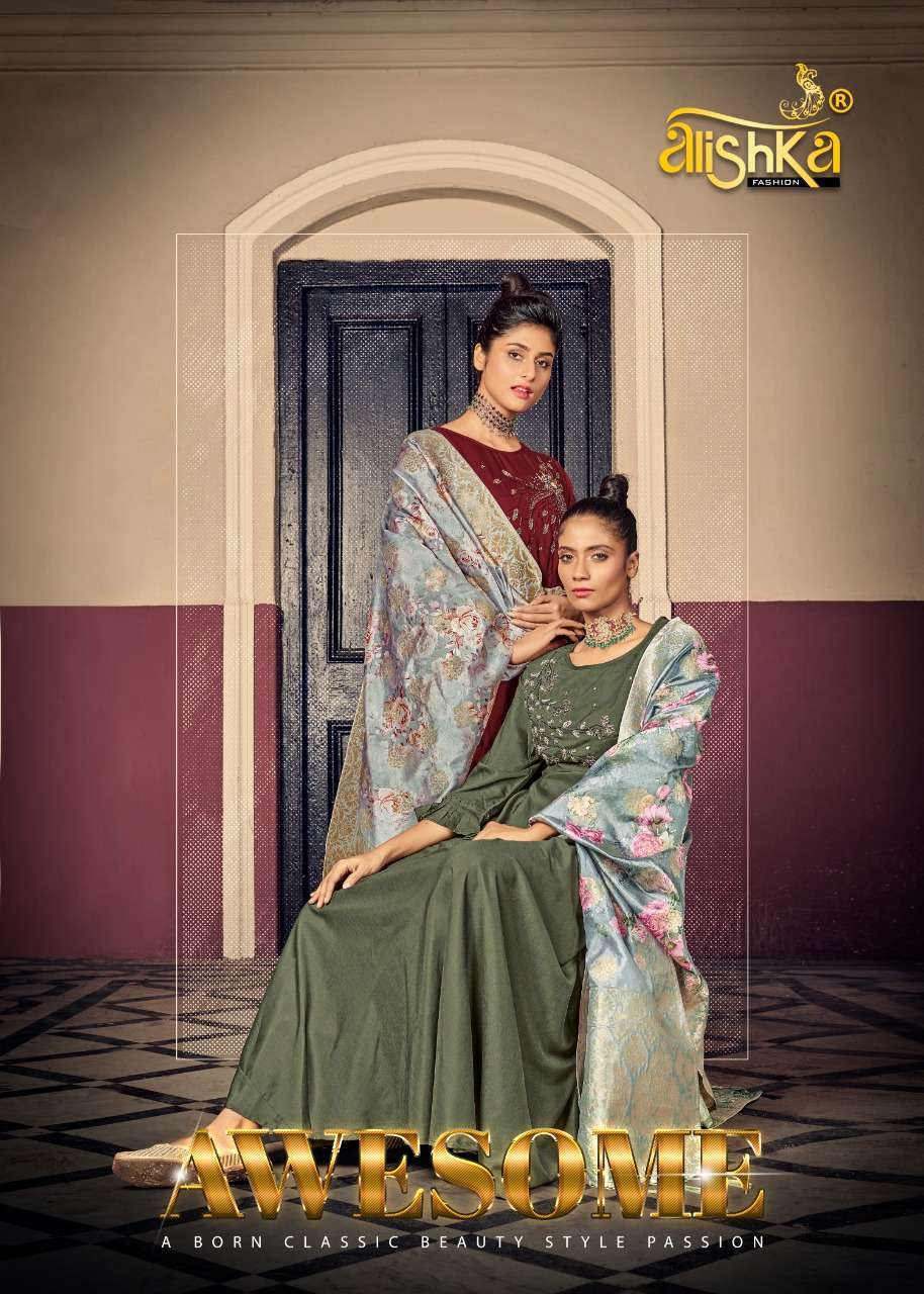 alishka fashion awesome series 1001-1006 pure muslin silk kurti