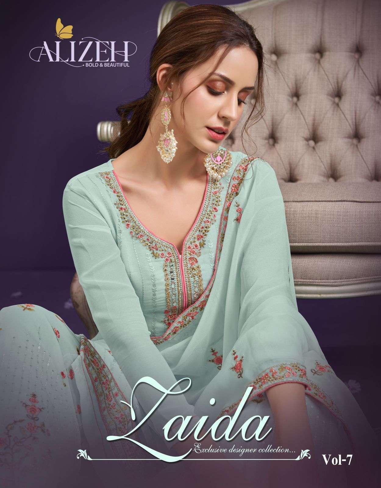 alizeh zaida vol 7 series 2027-2030 alizeh georgette suit 