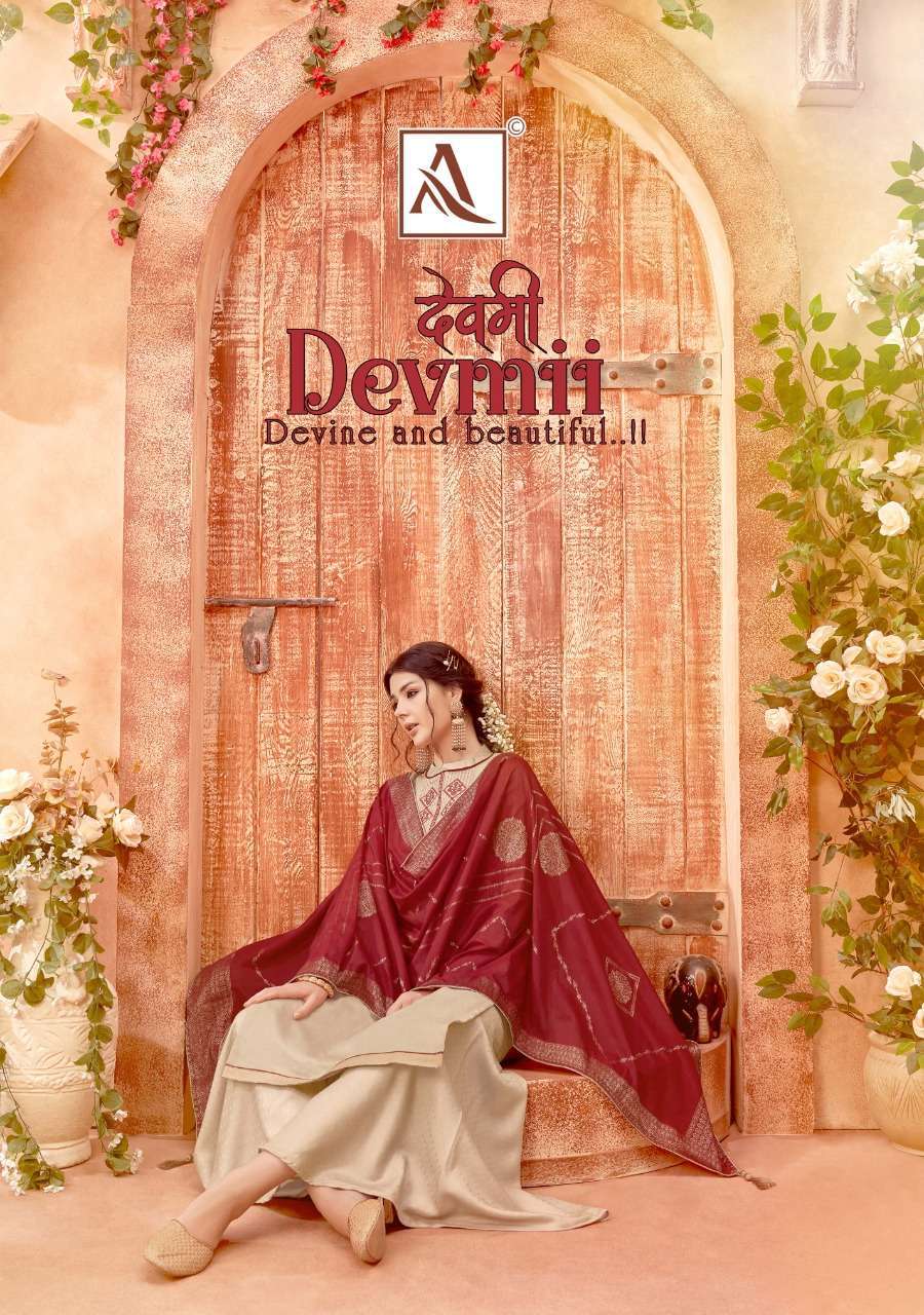 alok suits devmii series 862001-862008 pure jam cotton suit 