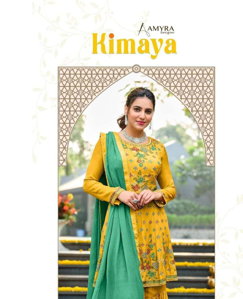 amyra kimaya series 1001-1005 Heavy Chinon silk readymade suit