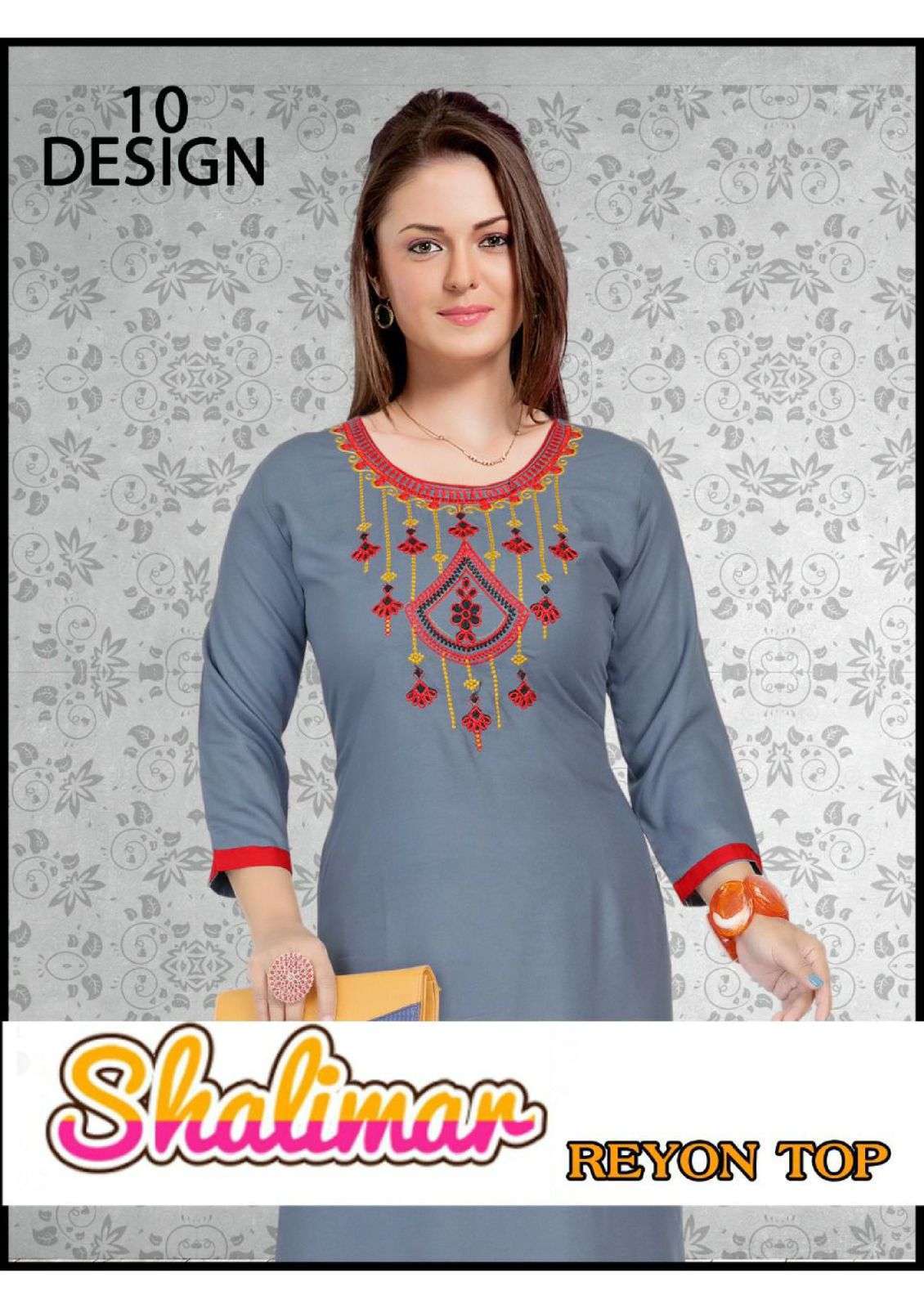 beauty queen Shalimar series 2001-2010 rayon embroidery work kurti