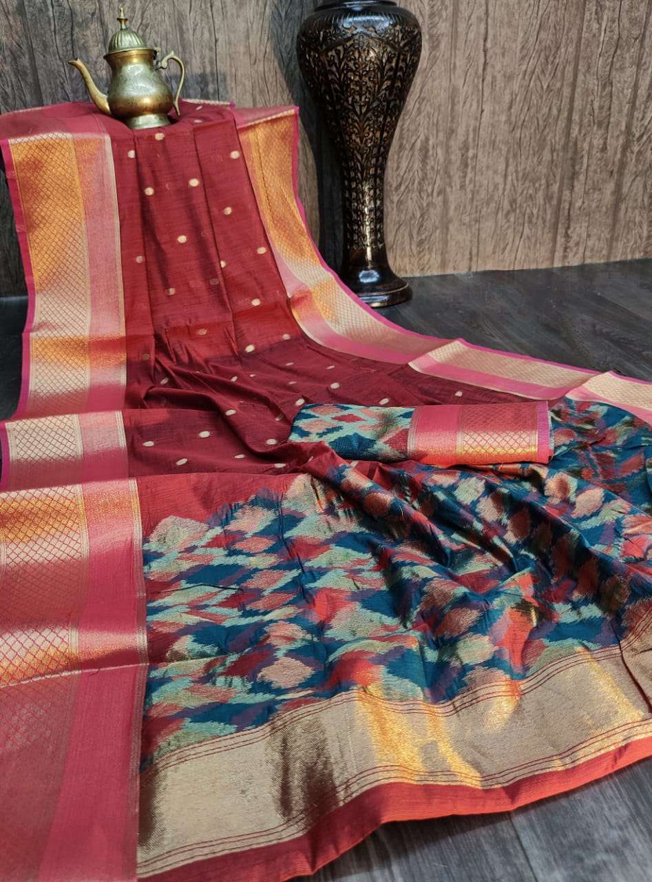 BT-10 DESIGNER PURE CHANDERI COTTON SAREES 