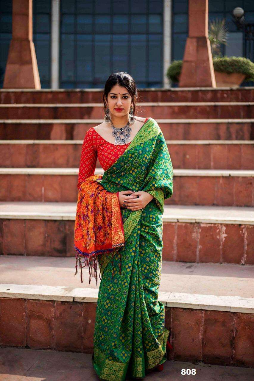 BT-51 PATOLA DESIGNER SOFT BANARASI SILK PATOLA SAREE 