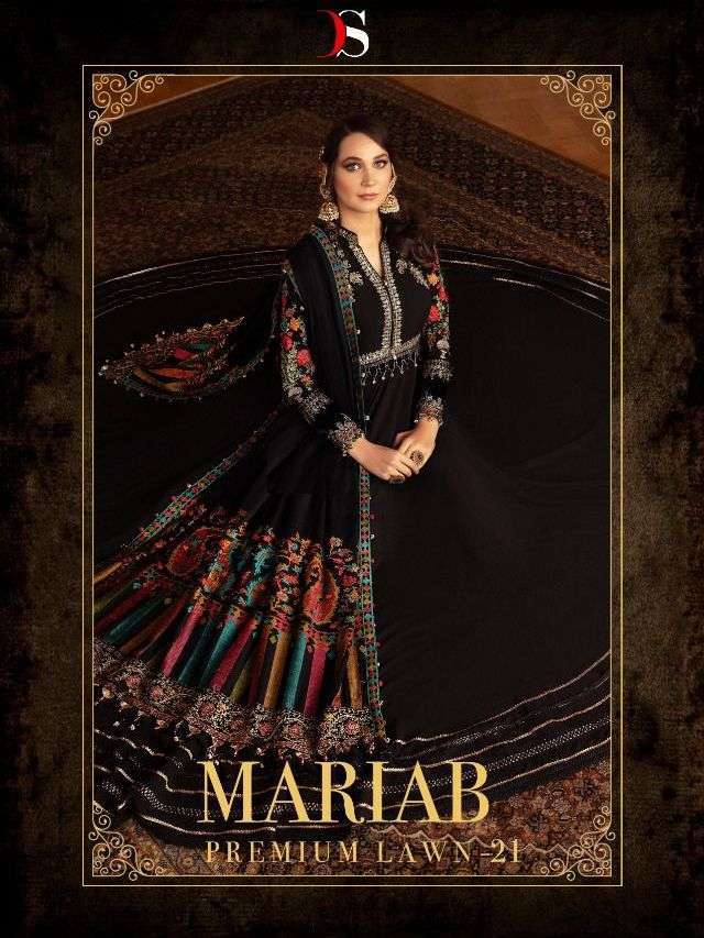 deepsy mariab premium lawn 21 series 1301-1308 pure cotton suit 