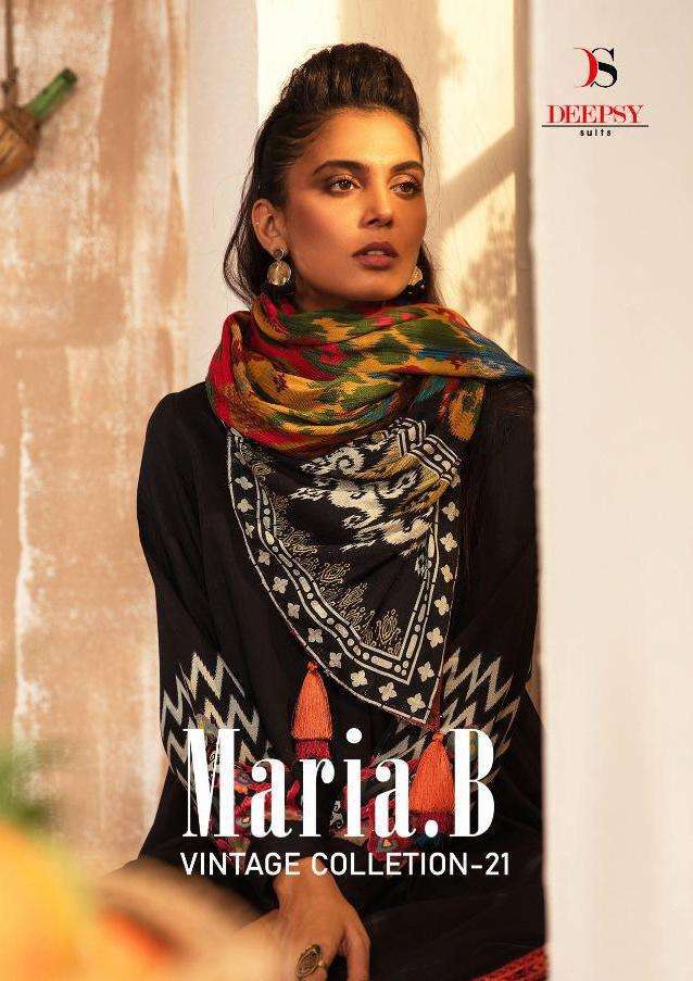 deepsy suits maria b vintage series 1281-1288 pure cotton suit 