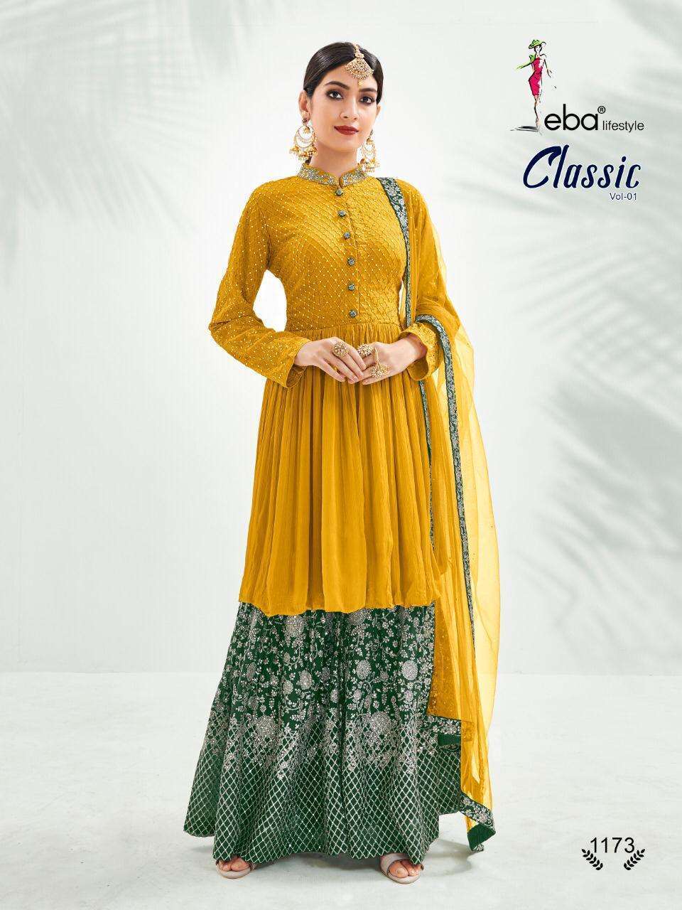 Eba Classic Vol 1 series 1173-1176 chinon embroidery work suit 