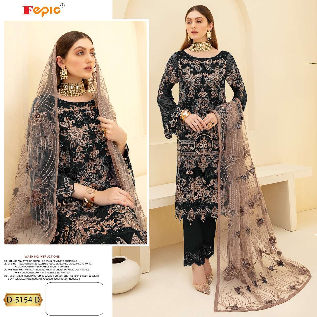 fepic rosemeen 5154 heavy georgette pakistani suit 