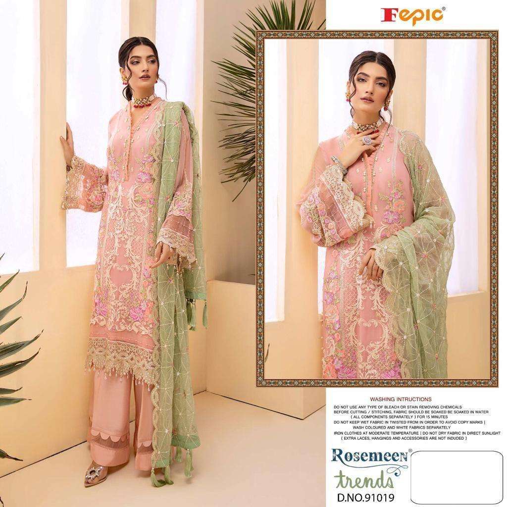 FEPIC ROSEMEEN 91019 DESIGNER GEORGETTE SUIT 