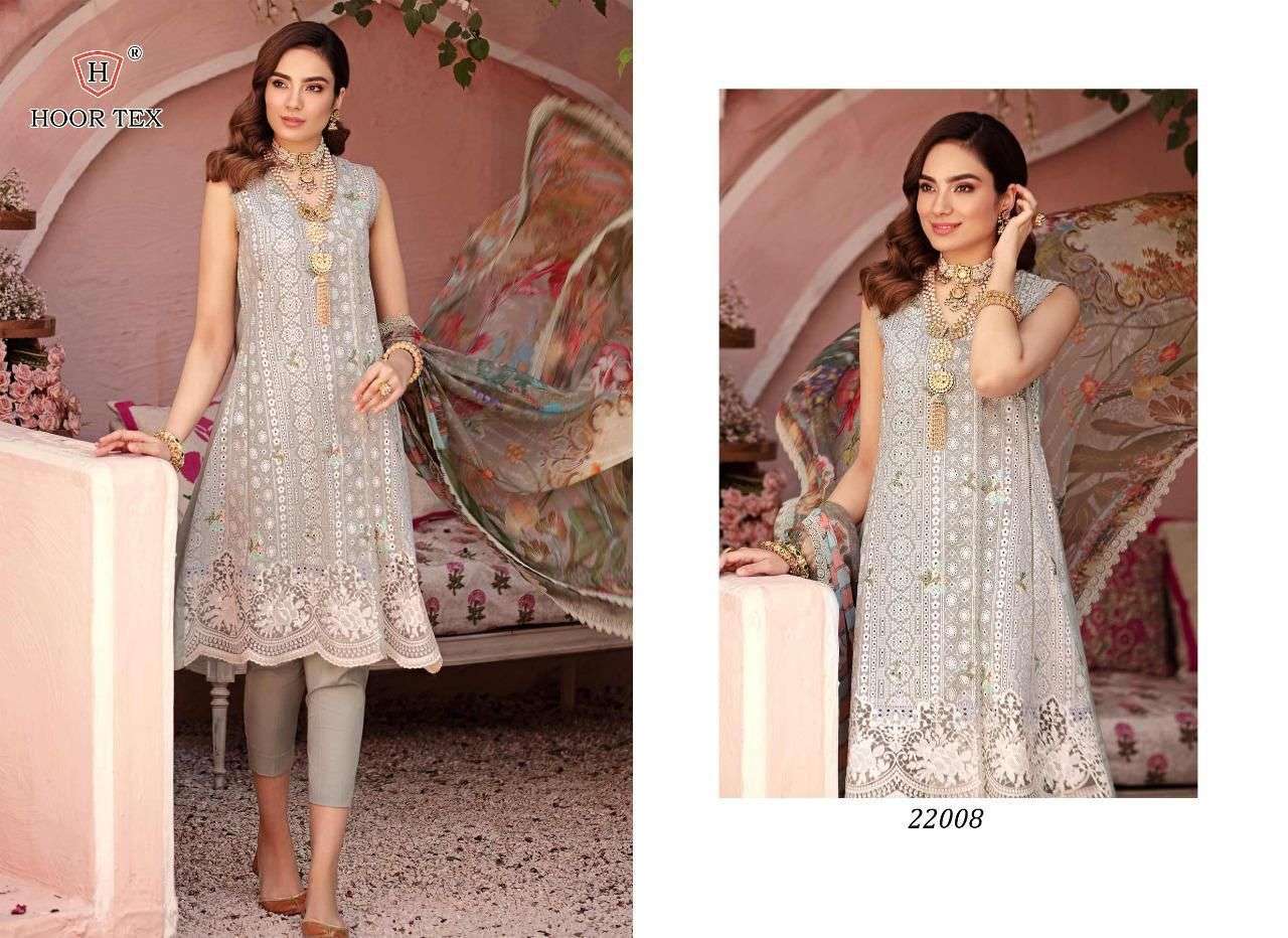 HOOR TEX 22007-22008 DESIGNER HEAVY LAWN COTTON SUITS 