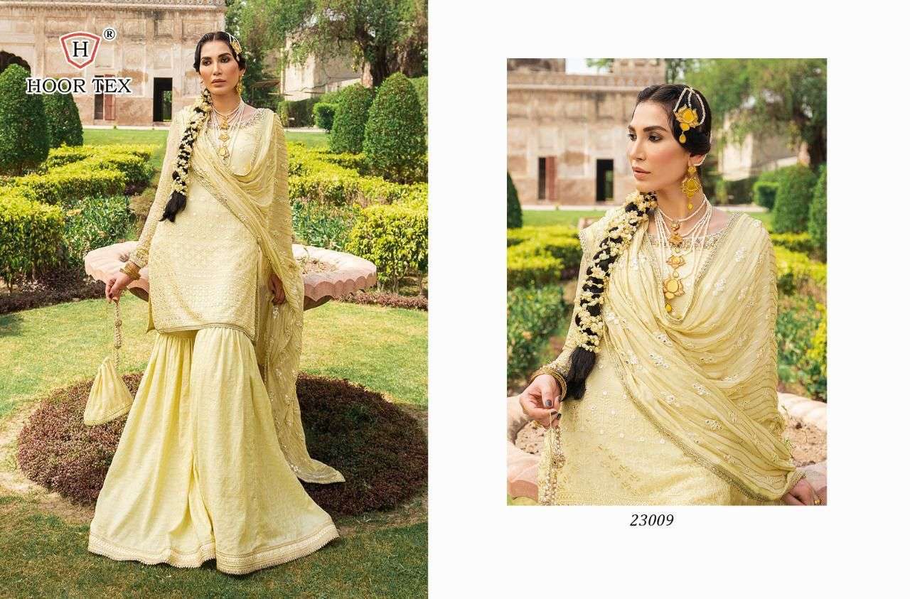 HOOR TEX 23009 DESIGNER FAUX GEORGETTE SUIT 