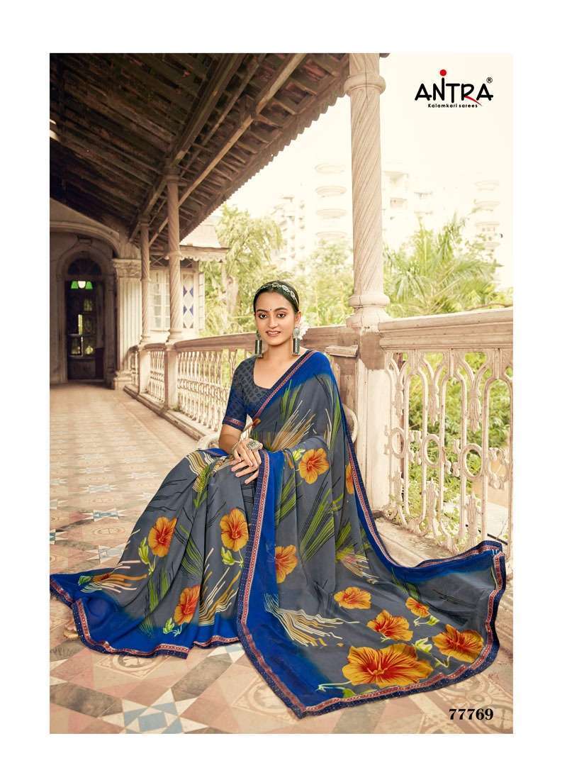 HUMRAHI VOL 1 BY ANTRA WEIGHTLESS PRINTED FANCY SAREE