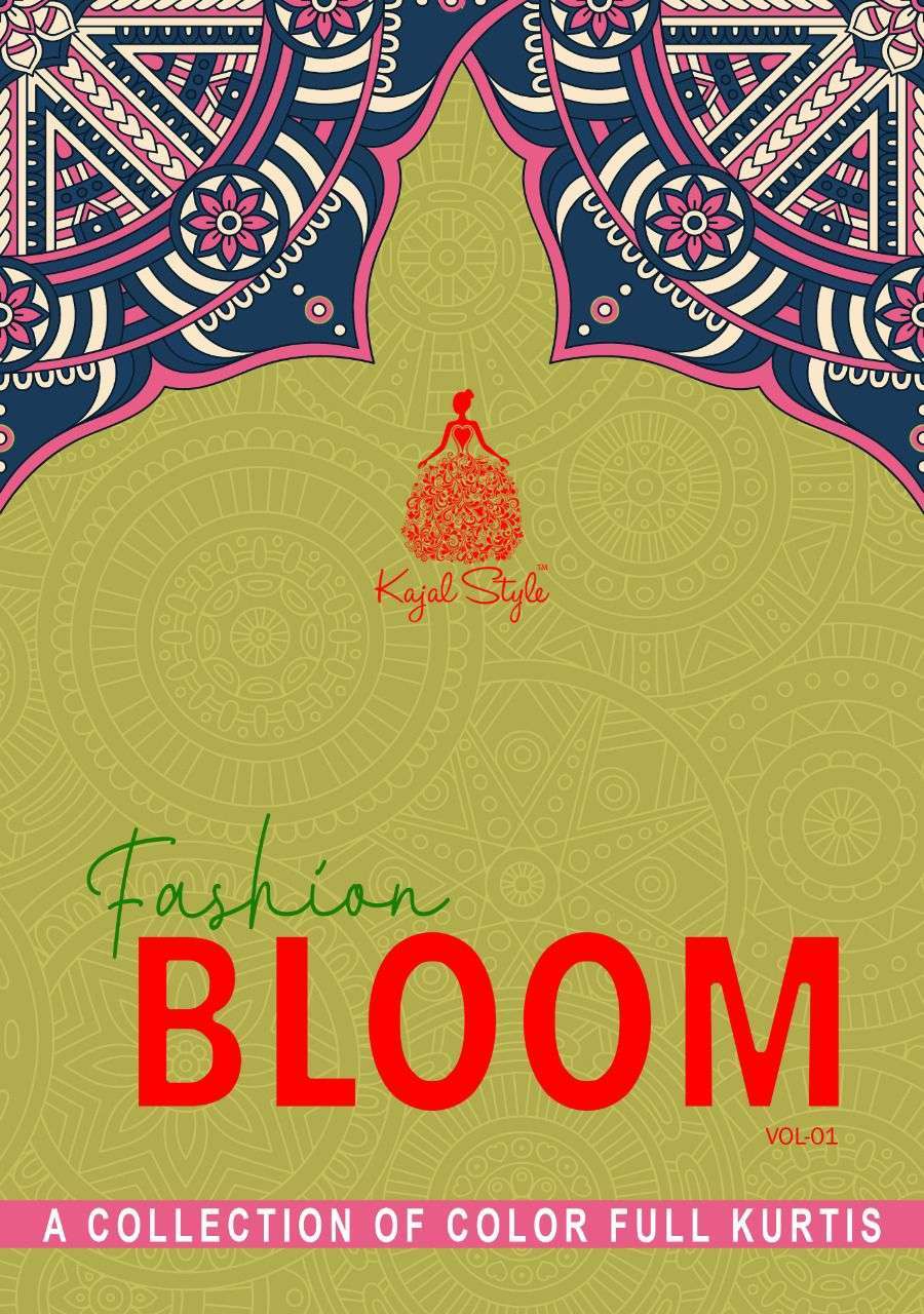 kajal style fashion bloom vol 1 series 1001-1008 heavy rayon kurti 