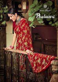 kashvi creation phulwari series 99001-99010 weightless with fancy border saree