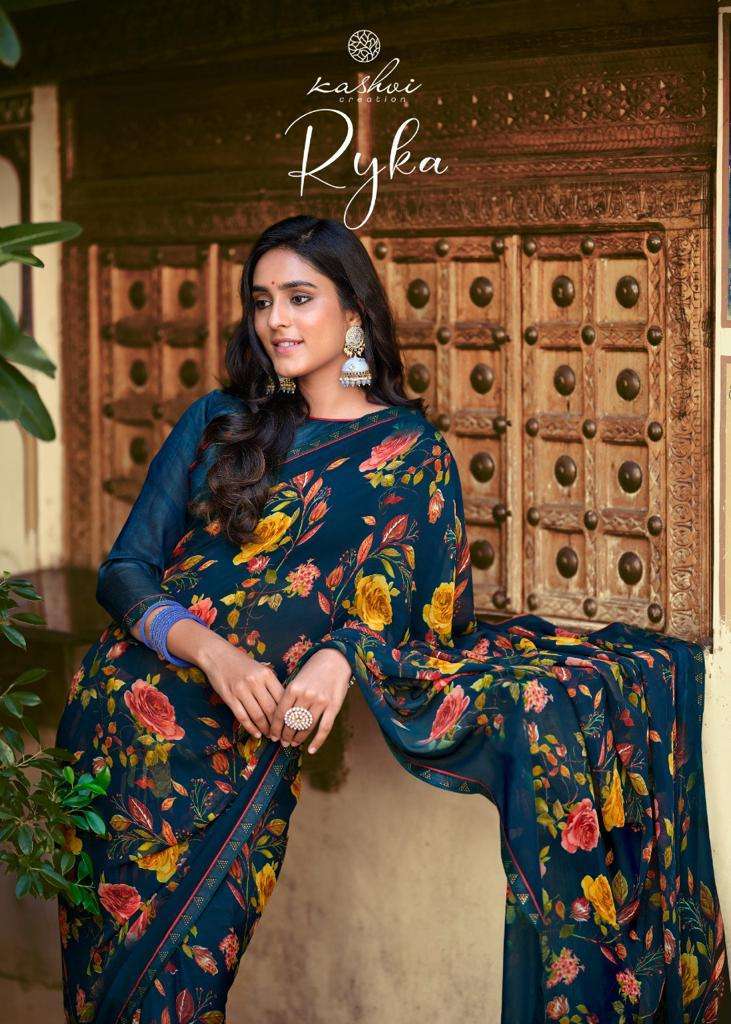 kashvi creation ryka vol 2 series 97001-97010 Georgette saree