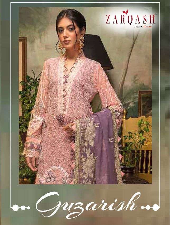 KHAYYIRA SUITS ZARQASH GUZARISH DESIGNER FAUX GEORGETTE SUIT 