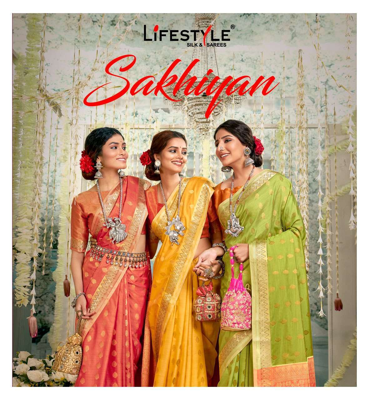 lifestyle sakhiyan series 78381-78386 katan silk saree