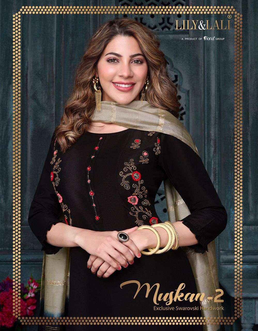 lily and lali muskan vol 2 series 7081-7088 bemberg silk suit 