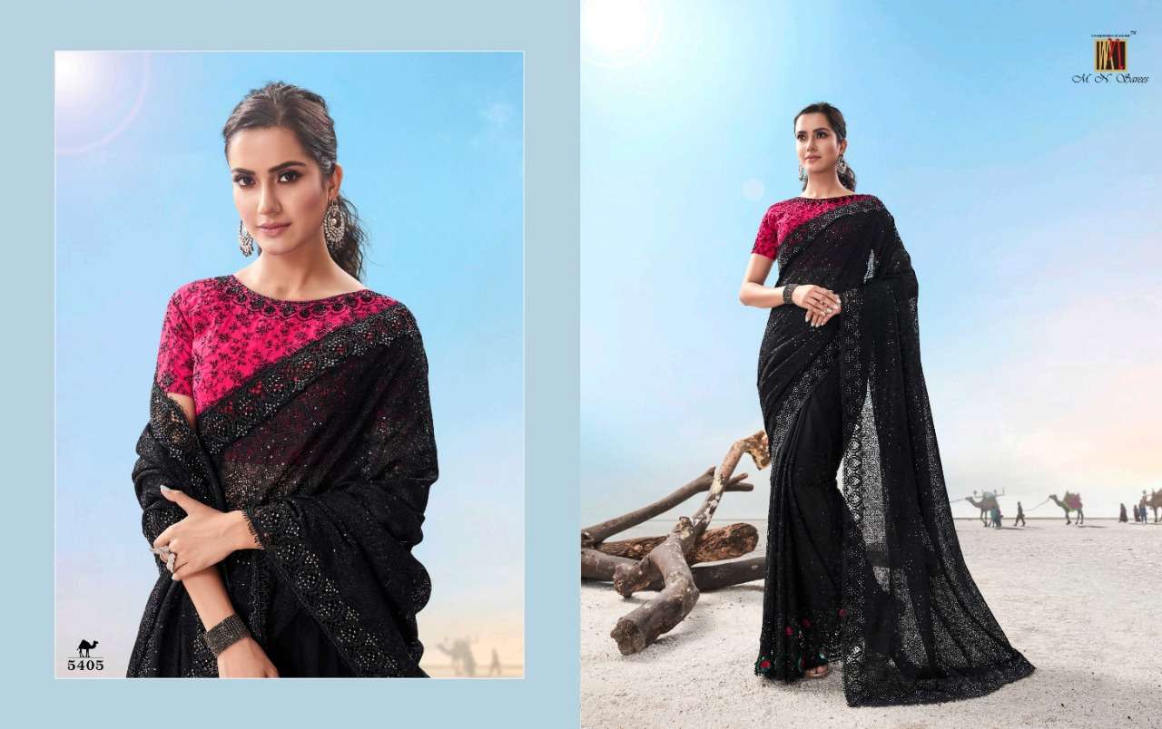 MN SAREE DESIGNER FANCY MATERIAL SAREE 