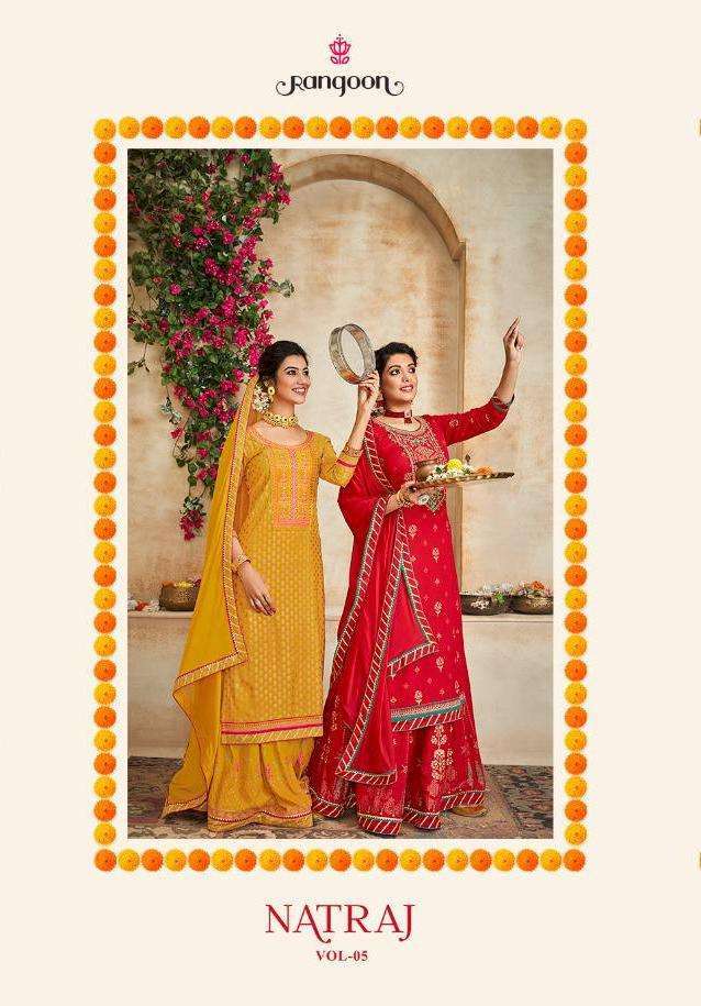 NATRAJ VOL 5 BY RANGOON RAYON READYMADE LEHENGA SUIT WHOLESALER SUPPLIER