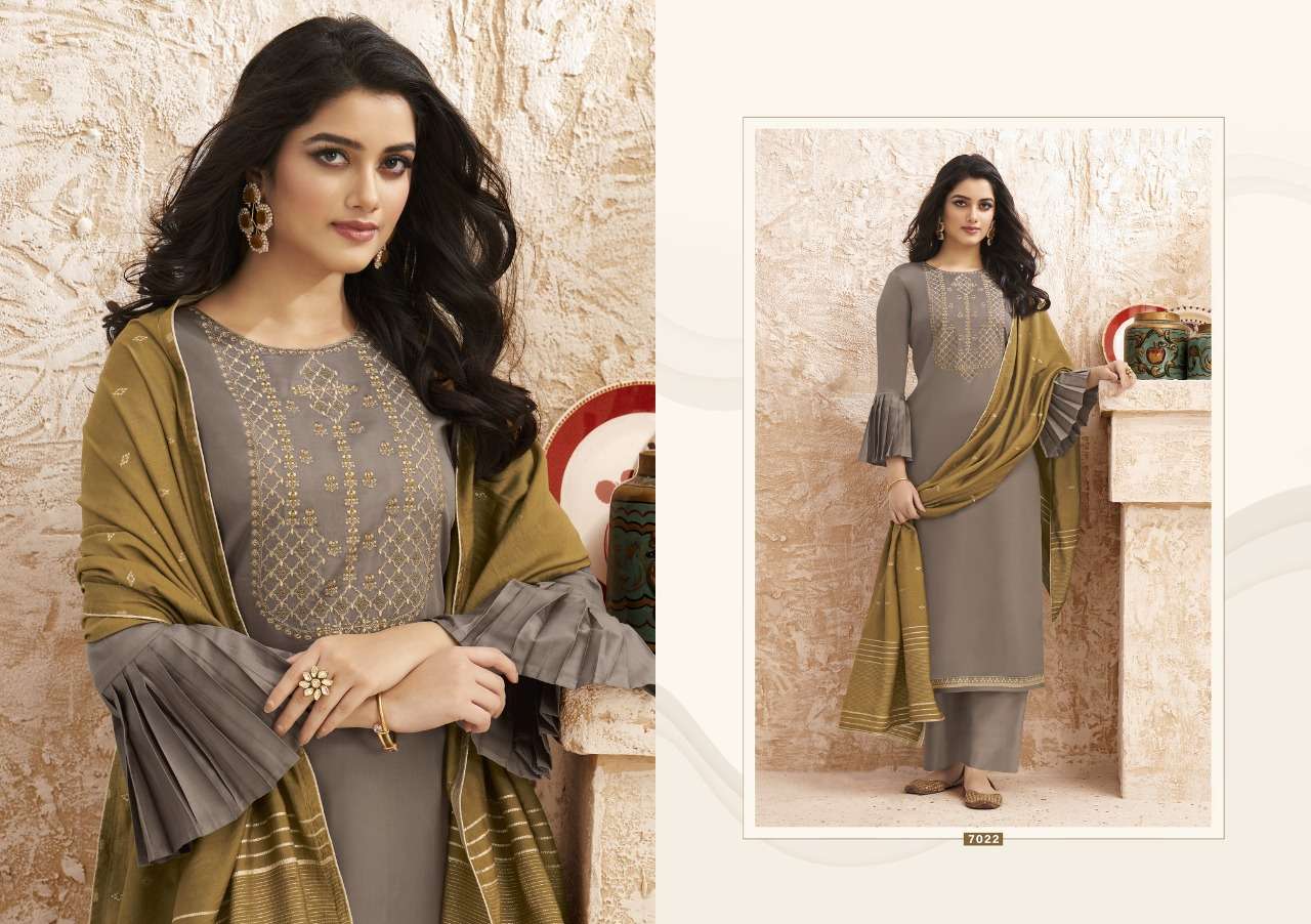 NAZM DESIGNER JAM SILK WITH HEAVY EMBROIDERY SUIT 