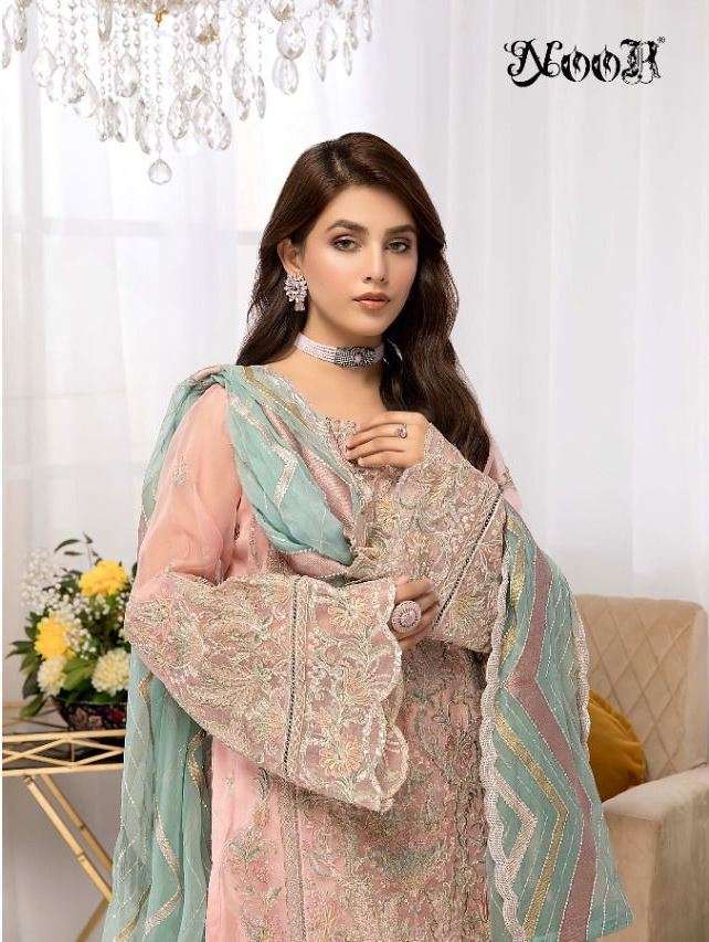 Noor guzarish vol 3 series 12006-12008 georgette pakistani suit 