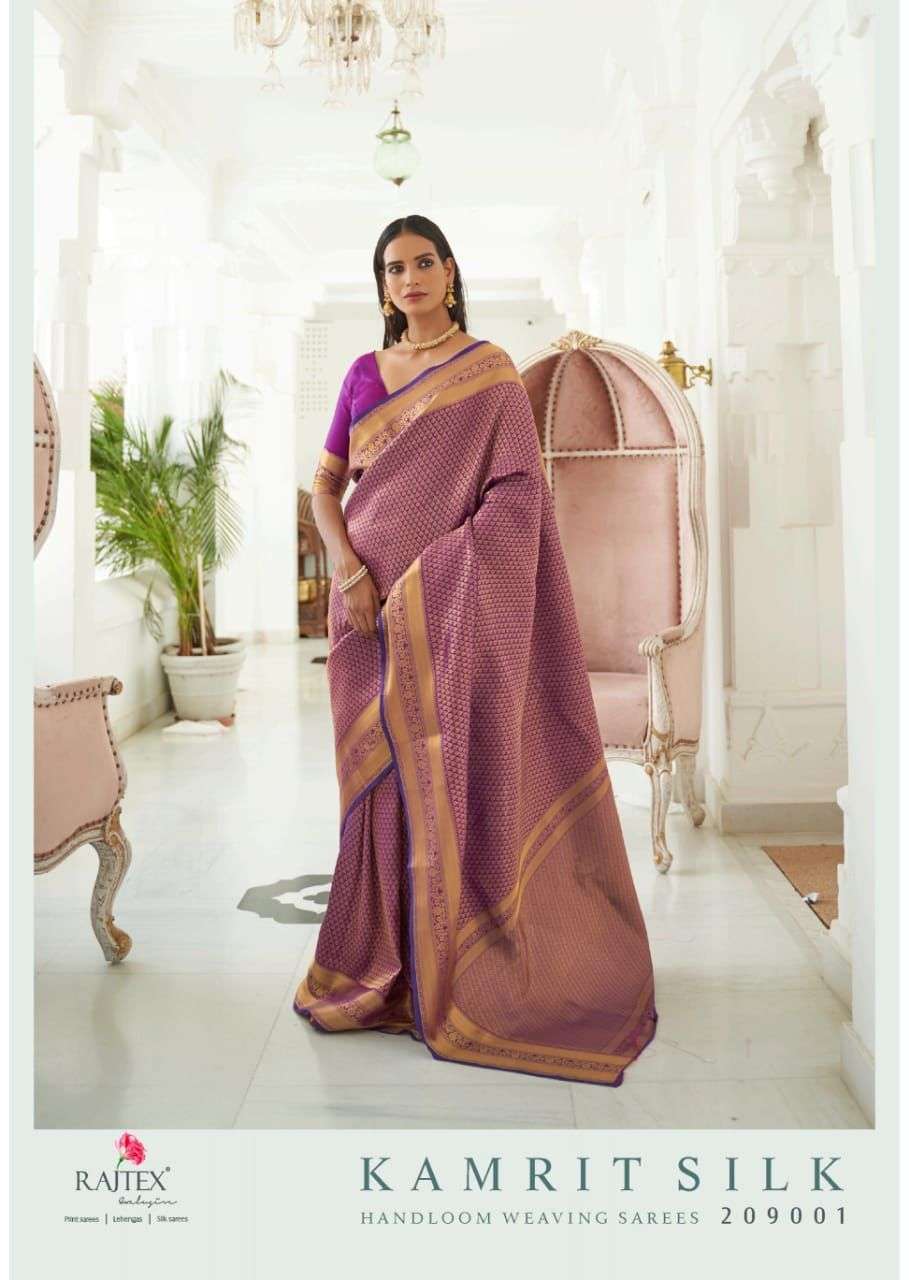 rajtex kamrit silk series 209001-209006 Handloom weaving saree