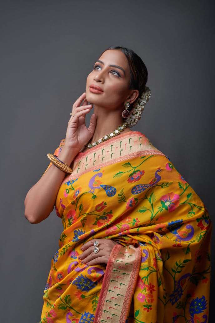 RAJYOG APOORVA DESIGNER PURE SILK WEAVING SAREE 