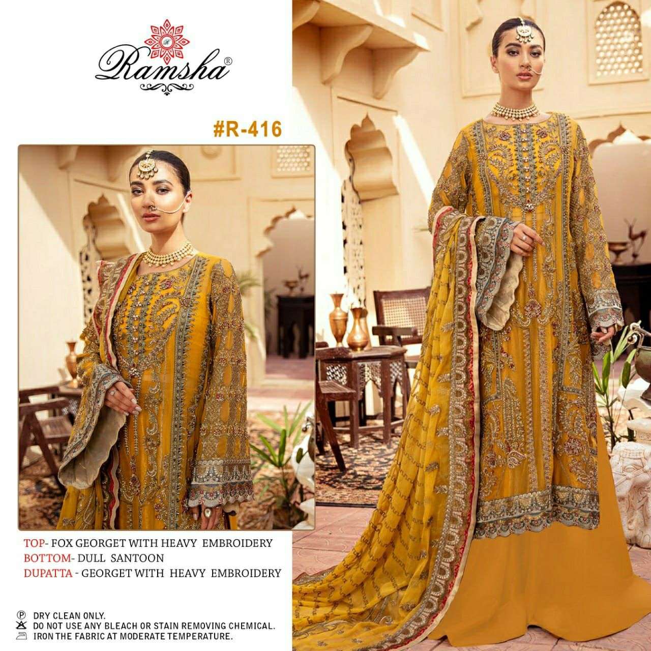 RAMSHA R-416 DESIGNER GEORGETTE SUITS 