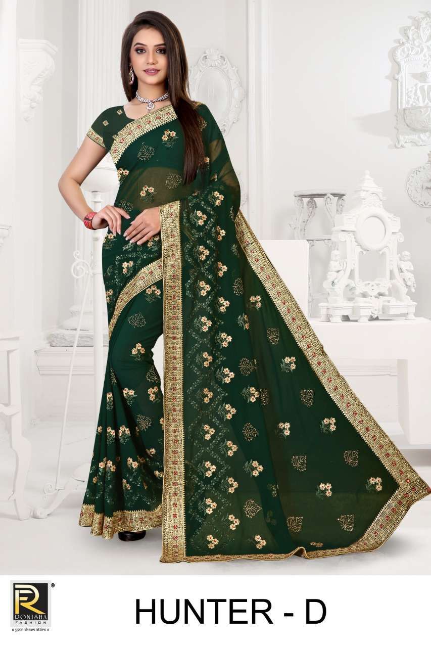 ranjna saree Hunter vichitra silk saree collection