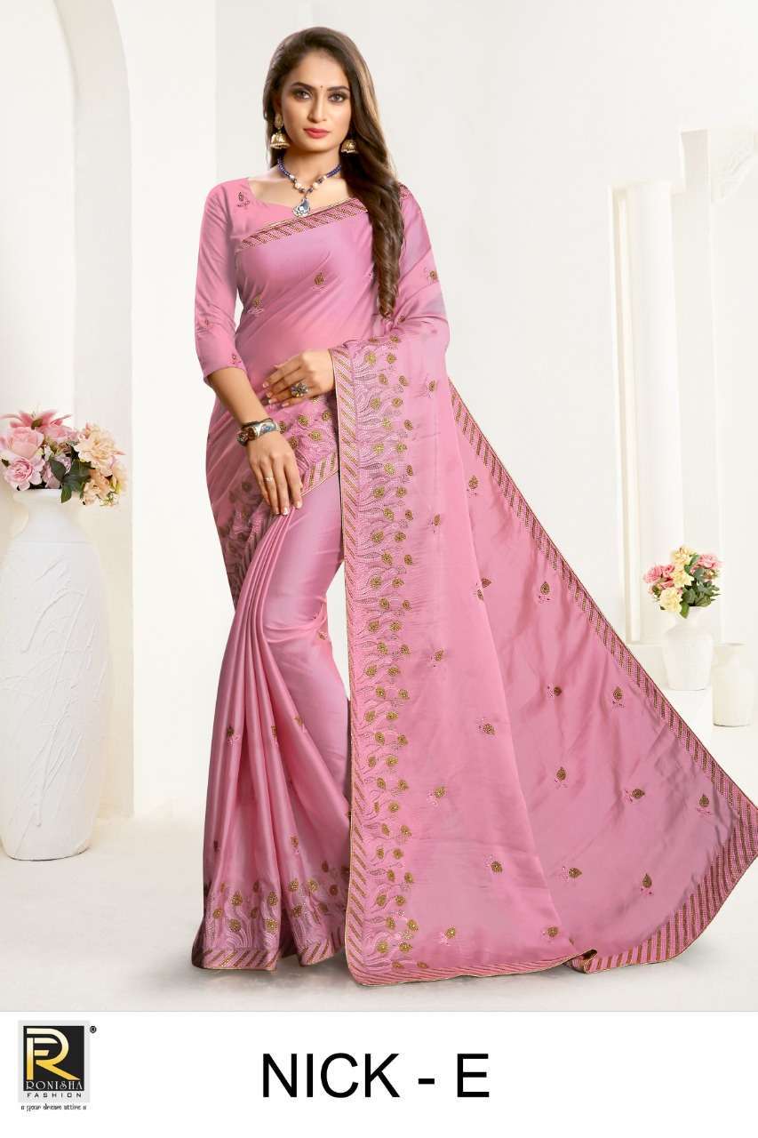 ranjna saree nick rangoli silk embroidery saree collection 