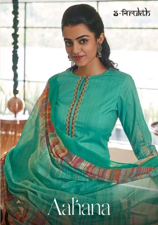s nirukth aahana series 673-693 cambric cotton suit 