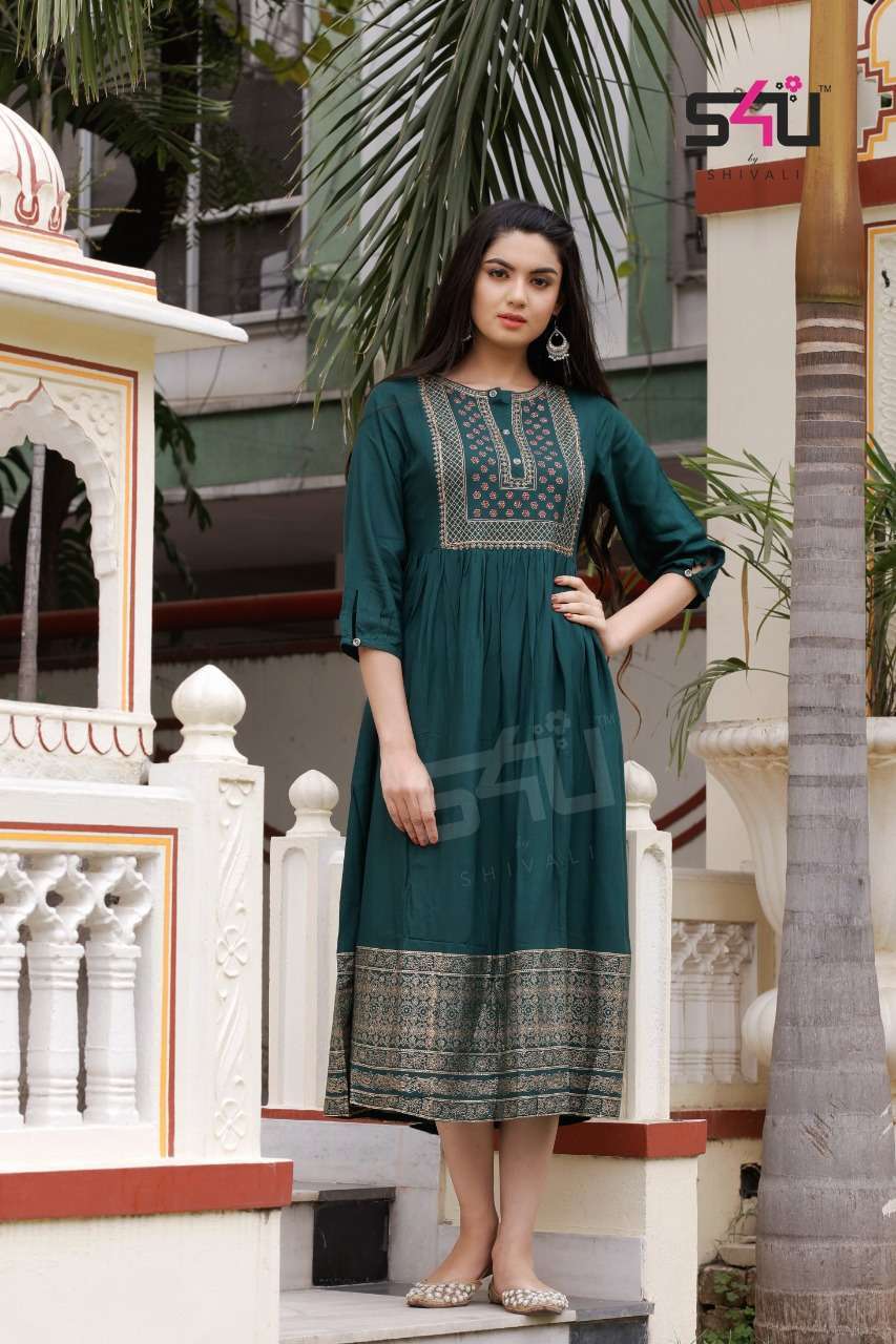 s4u 290 design combo set of anarkali kurta online shop