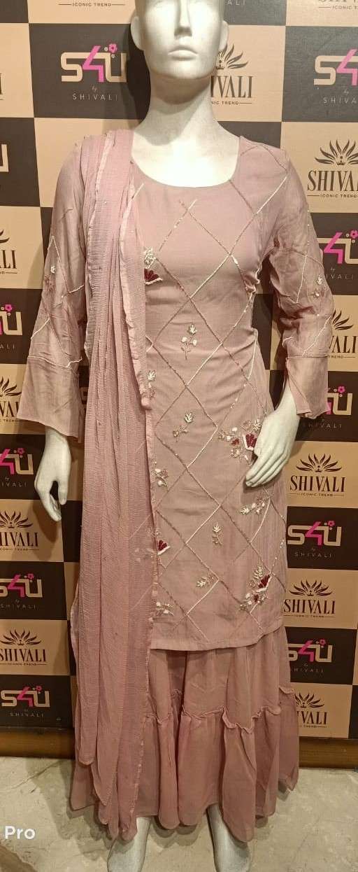 s4u 649 design combo set of top with sarara and dupatta exclusive collection